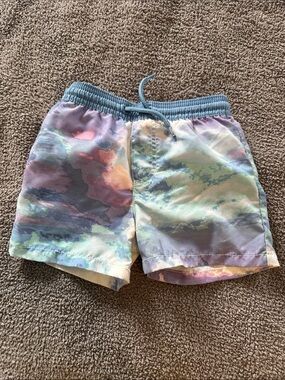 Pastel Tie-Dye Swim Shorts